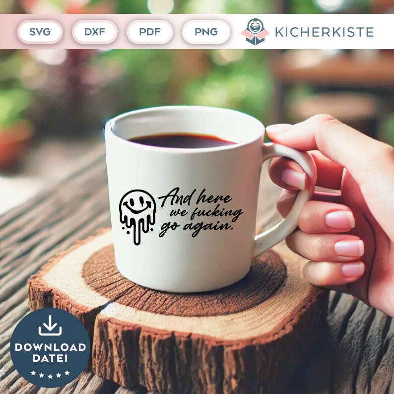 Deutsche Sprüche SVG PNG Shopping Zitate Bundle Plotterdatei Witzige