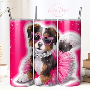 Dog Tumbler Wrap PNG Sublimation Design Dog Mom Sublimation Design 20oz Skinny Tumbler Seamless PNG Sublimation Design Instant DOWNLOAD File