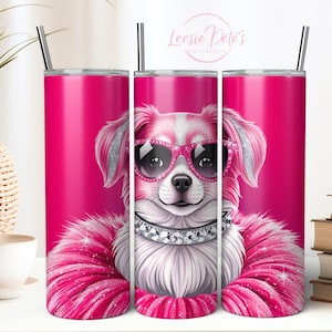 Dog Tumbler Wrap PNG Sublimation Design Dog Mom Sublimation Design 20oz Skinny Tumbler Seamless PNG Sublimation Design Instant DOWNLOAD File