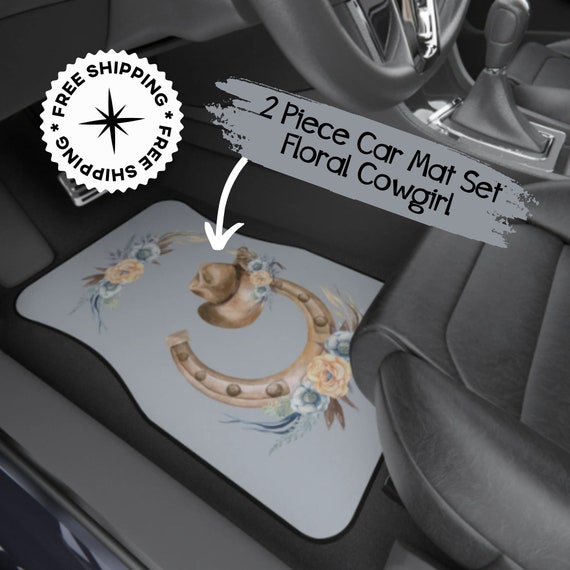 Car Floor Mats for Women, Cowgirl Car Mats Interior Car Decor Boho Car  Accessories Cute Car Accessories Cute Car Decor Cool Car Accessories