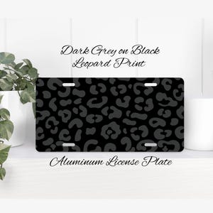 Leopard Print License Plate, Girly Car Accessories for Women