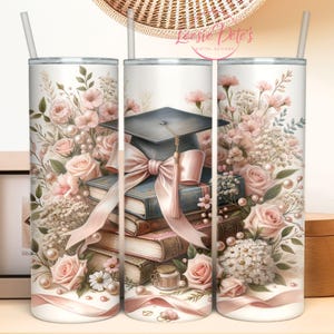Graduation PNG Senior Girl 2026 Tumbler Sublimation Bookish Grad Gift Tumbler Wrap 20oz Skinny Tumbler Seamless Sublimation Instant DOWNLOAD