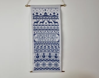 Winter Tapestry / Bell Pull Cross Stitch Pattern