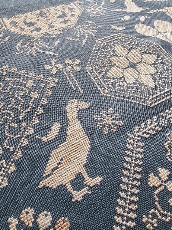 Quacker Sampler Cross Stitch Pattern - Etsy