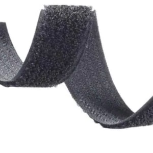 May include: Black hook and loop fastener tape, also known as Velcro, in a U-shape.