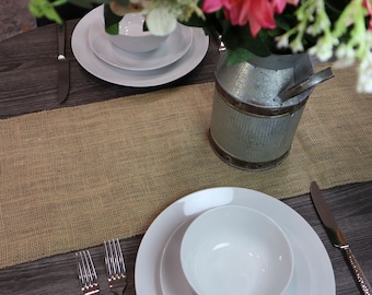 Southern Textiles Burlap Natural Jute Table Runners, Rustic Table Décor, Boho Chic, for Weddings, Parties,  Holidays MADE IN USA!