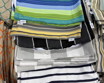 Sunbrella Pillow Covers with Zipper- Wholesale Closeout Opportunity options: 350 qty throw pillow shells, 243qty 18x18 &  66qty 15x19pillows