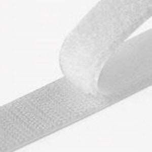 Southern Textiles 1in, 1.5in, 2in, 3in & 4in White Sew on Hook and Loop Tape Set Nylon Fabric Non Adhesive Fastener Interlocking Tape