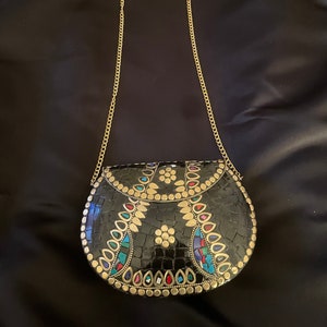 Handmade Evening Bag from Tibet . Each one is one of a kind!