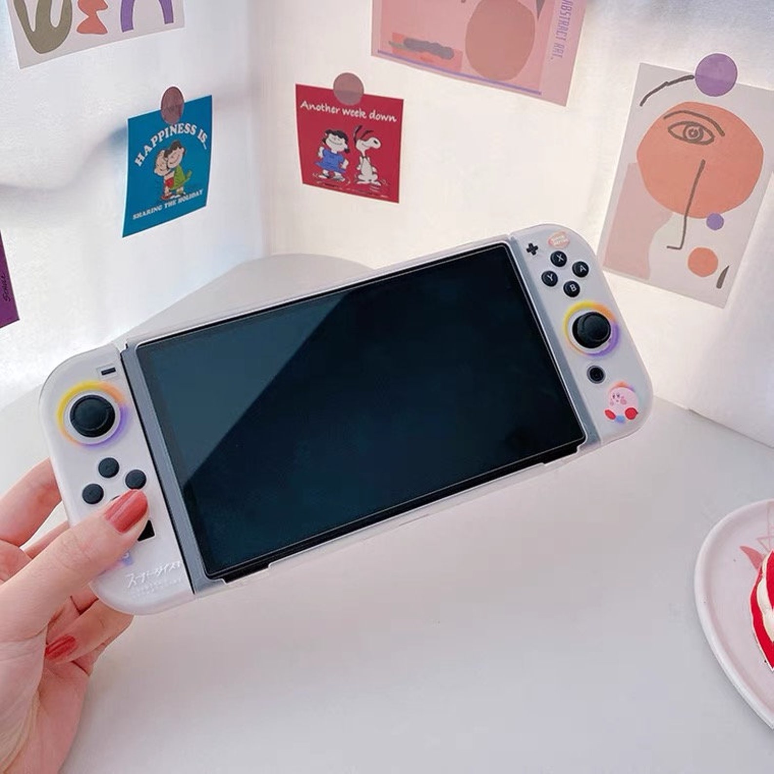 Cute Cartoon Kirby Switch Case NS OLED - Etsy