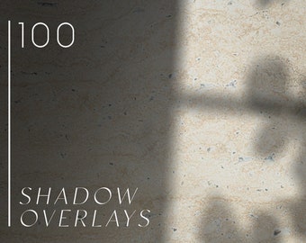 May include: 100 shadow overlays, a collection of high-resolution images featuring light and shadow patterns cast by a window. The images are 5000x3000 pixels and in PNG format.