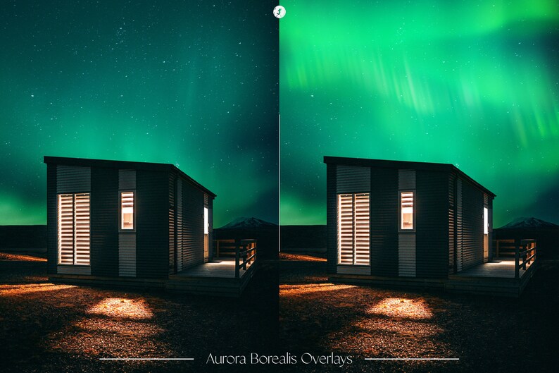 Aurora Borealis Overlays Northern Lights Realistic Photo Overlays