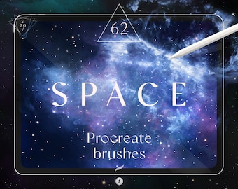 Space Procreate Brushes | Procreate Stars, Procreate Star Stamp, Galaxy Brushes, Nebula Procreate Brushes, Cosmos iPad Brushes, Star Brushes