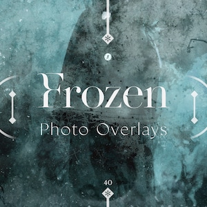 Frozen Photo Overlays | Winter Photo Overlay, Christmas Overlay, Snow Photo Overlays, Winter Photo Effect, Frost Pattern Overlay Ice Overlay