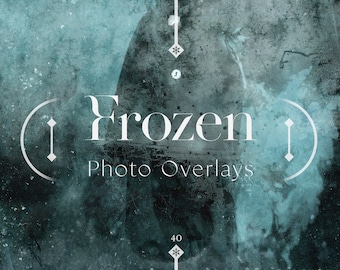 Frozen Photo Overlays | Winter Photo Overlay, Christmas Overlay, Snow Photo Overlays, Winter Photo Effect, Frost Pattern Overlay Ice Overlay