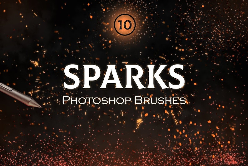 10 Sparks Brushes Fire Sparkling Brush Set