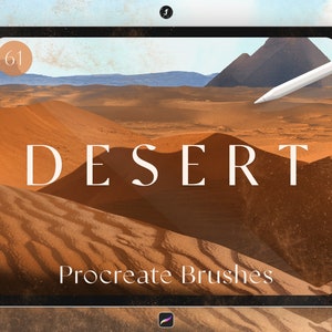 Desert Procreate Brushes | Desert Stamp Brushes, Dune Brushes, Procreate Western, Sand Brushes, Digital Download