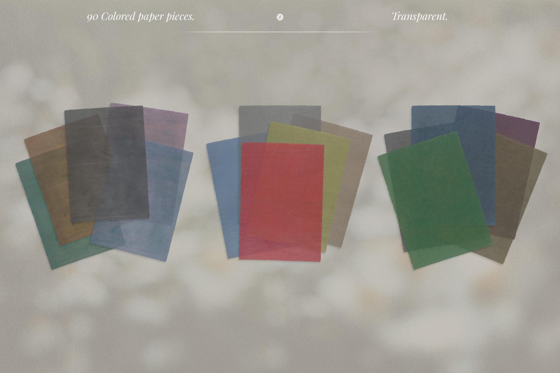 Transparent Colored Paper Textures and Overlays, Vellum Overlay ...