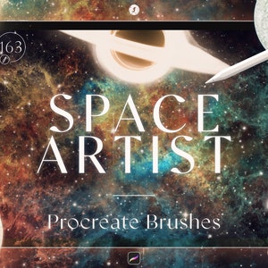163 Space Artist Procreate Brushes | Procreate Space, Galaxy Nebula Digital Brushes, Procreate Brushes Bundle, Celestial iPad Brushes