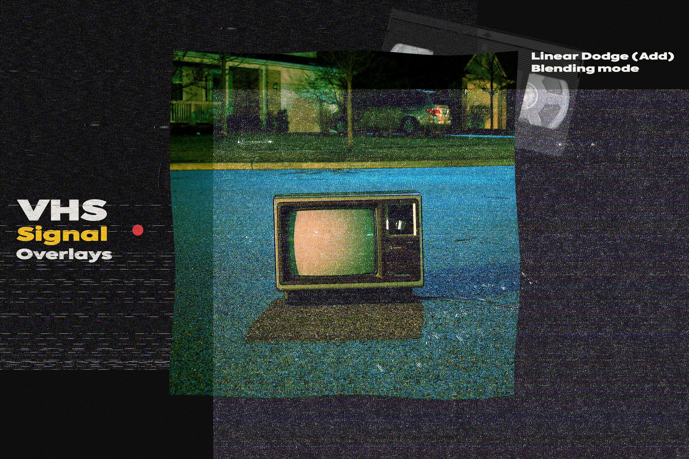 VHS Noise Signal, Animated and Static, Tape Overlay Textures, Casette ...