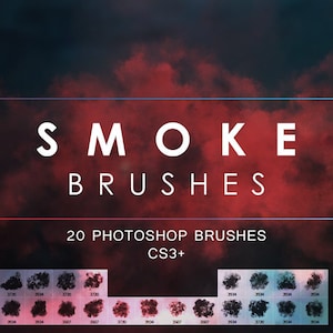 20 Smoke Photoshop Brushes | Smoke Stamps, Photoshop Smoke, Realistic Fog, Photoshop Dust, Smoke Digital Brushes, Brush Set, Smoke Brush Set