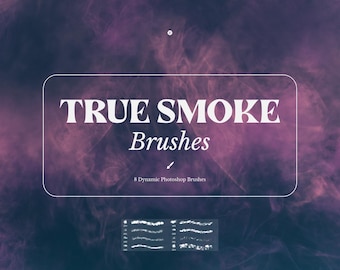 True Smoke Photoshop Digital Brushes, Fog and Mist Brushes, Photoshop Dynamic Smoke, Brush Set, Digital Download
