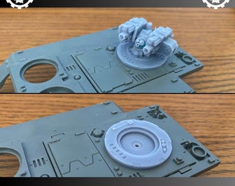 Torretta remota Grimdark per carro armato da trasporto spaziale corazzato fantascientifico GROWS Razor