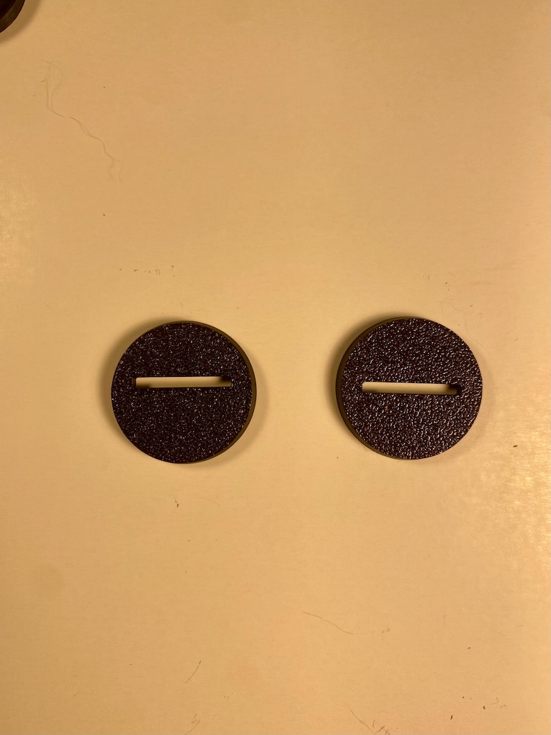 Slotted Round Bases for Miniatures Wargaming Magnet-ready 25mm, 28mm ...