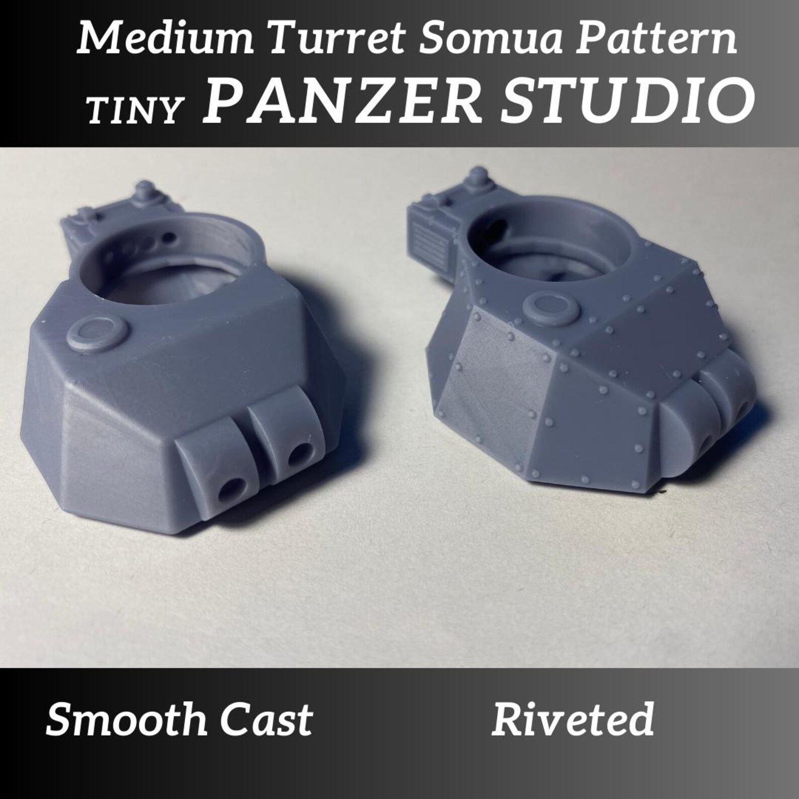 Turret Writing Pattern Medium Turret, Somua Pattern - Etsy