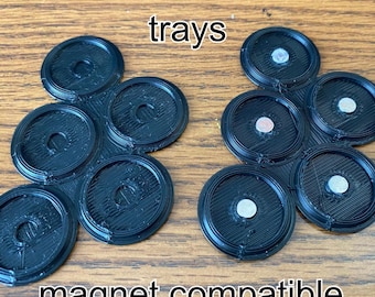 Invisible Movement Tray for round bases compatible miniature wargames
