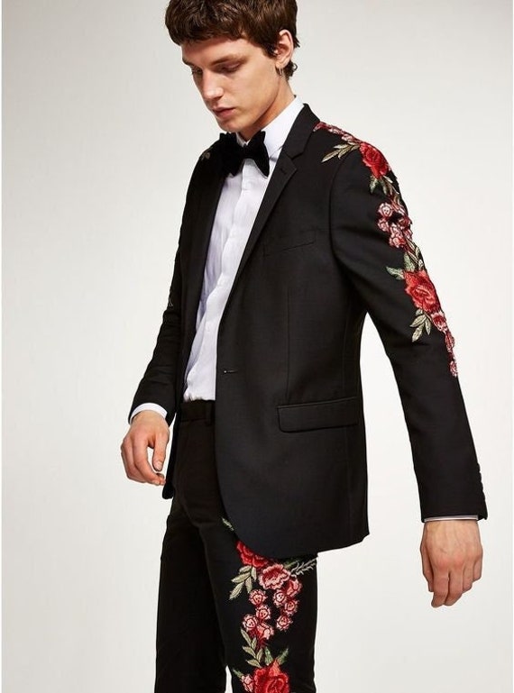 Embroidered Flower Field Single-Breasted Jacket - Ready to Wear