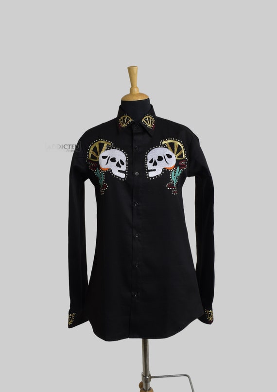 Mens rhinestone hotsell western shirts