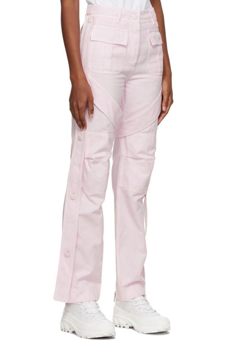 womens pink cargo trousers