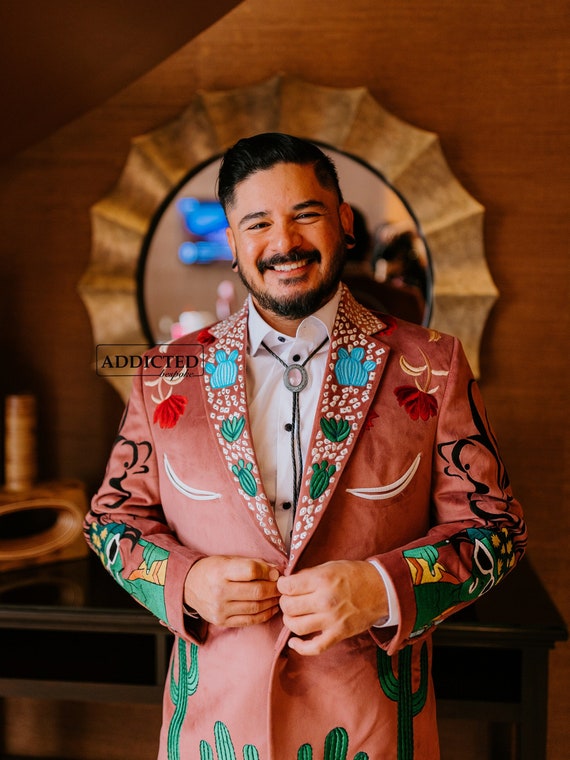 The Groom's Personalized, Embroidered Suit Jacket