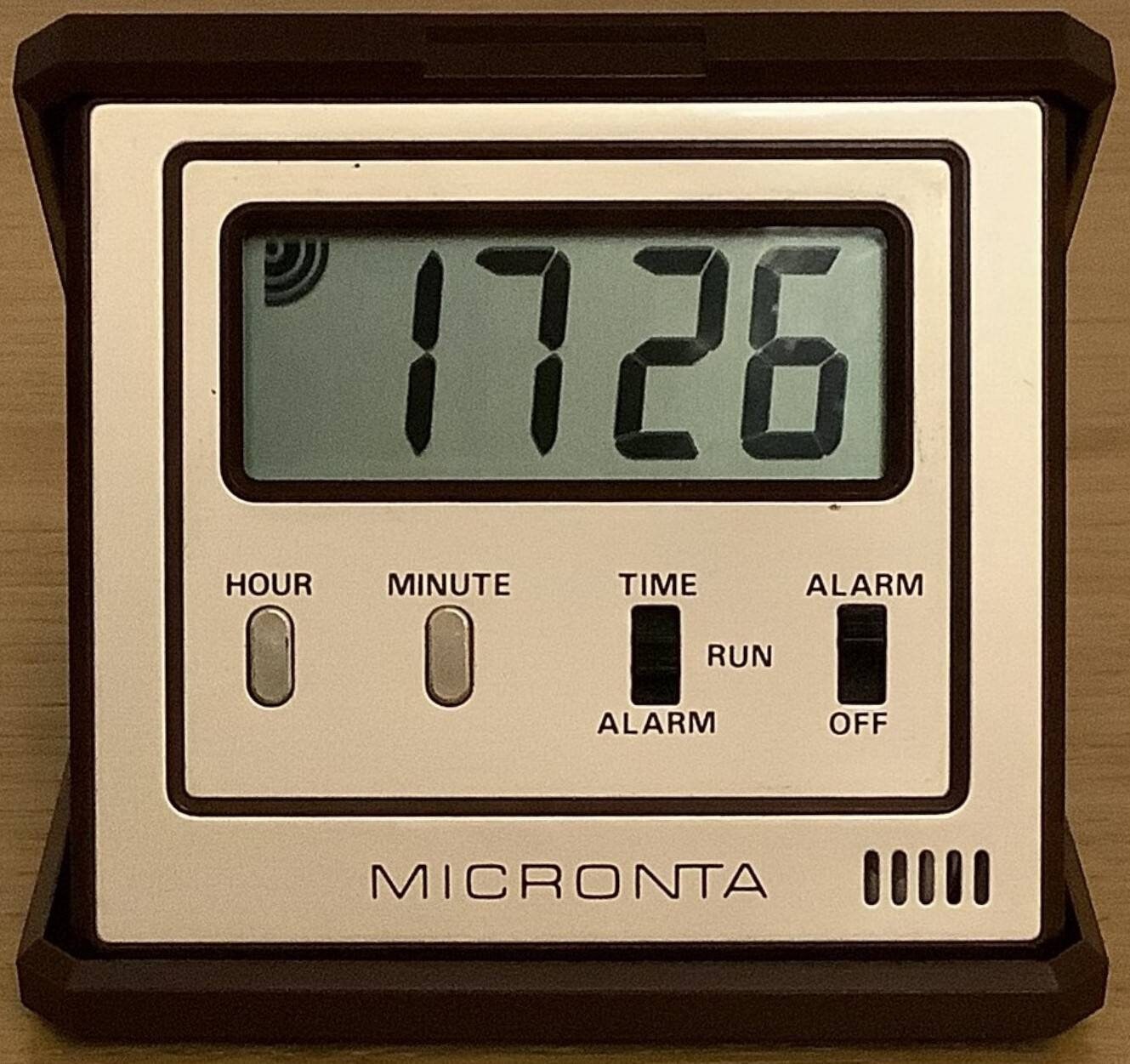 Vintage Micronta Lcd Réveil de Voyage Made in Japan