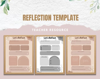 Let's Reflect - Educators reflection template
