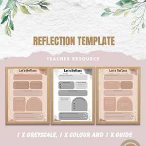 Let&#39;s Reflect - Educators reflection template