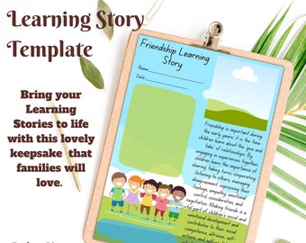 Friendships Learning Story Observation Template