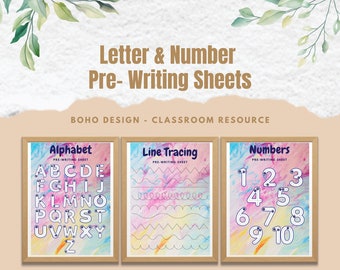 Pre-Writing Activity Tracing Sheets