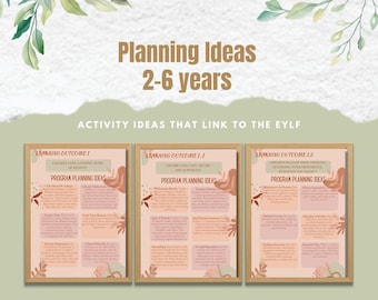 Program Planning Ideas/Activities that link the the EYLF Learning Outcomes V2