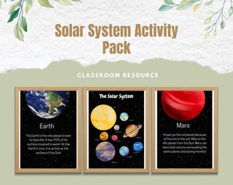 Educational Solar System Teaching Pack - 24 Sheets