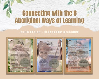 Connecting with the Aboriginal Ways of learning posters