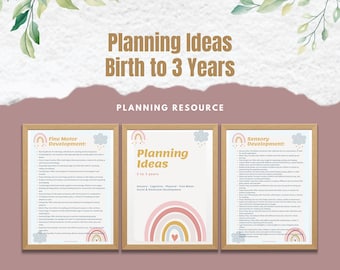 Program Planning Ideas/Activities Birth to 3 years