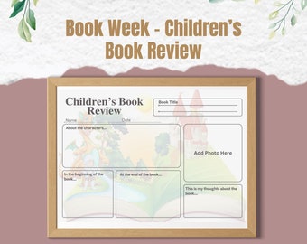 Children's Book Week Review Template