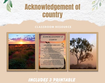 Aboriginal Torres strait Islander - Acknowledgement Poem Posters