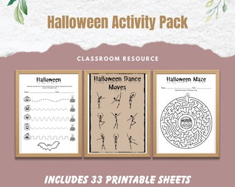Educational Halloween Activity Pack - 33 pages