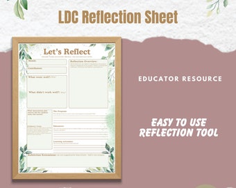 Let's Reflect - Educators reflection template