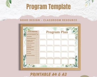 Program Plan Template