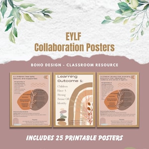 EYLF Collaboration Posters  Updated to V2 - Linking the NQS, Principles, Practices, Theorists and the Aboriginal Ways of Learning