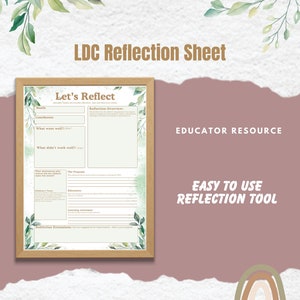 Let's Reflect - Reflexionsvorlage für Erzieherinnen